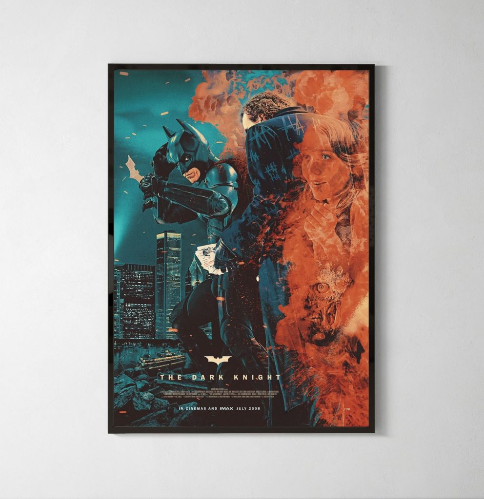The Dark Knight Batman and Joker - comic poster print 