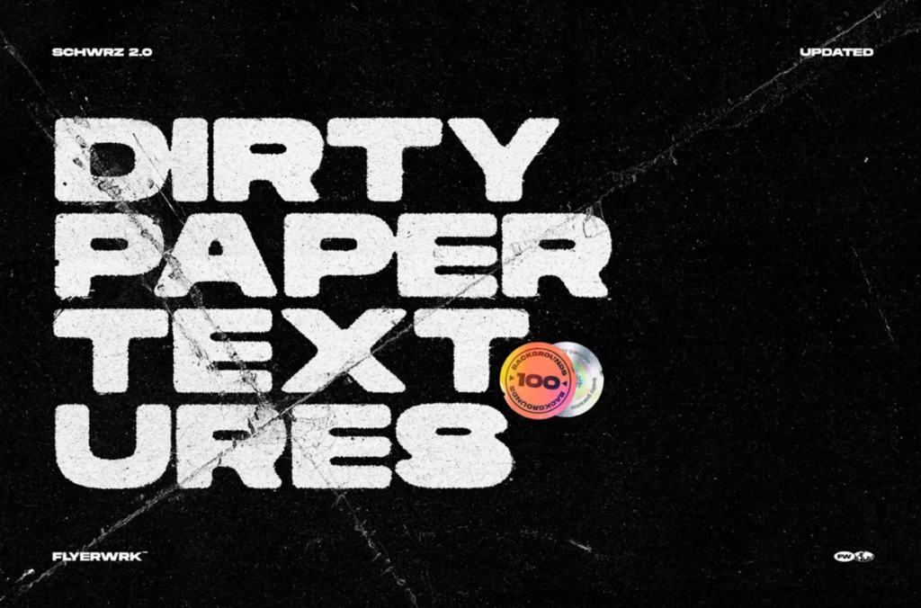 Dirty paper textures for Photoshop (PSD)