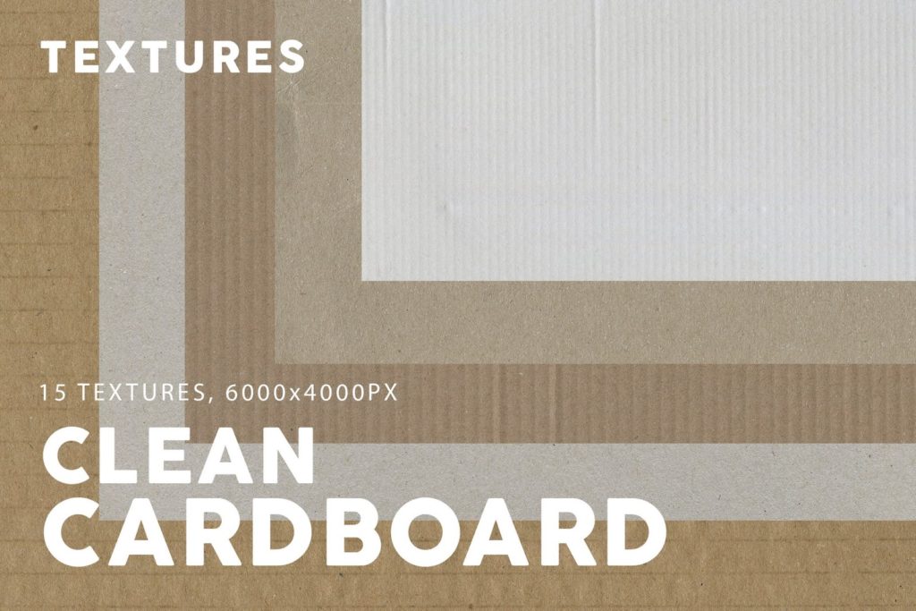 Clean cardboard textures