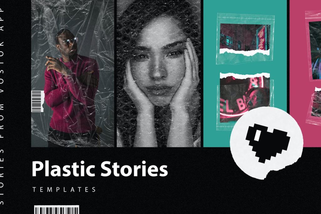 Plastic stories for Instagram